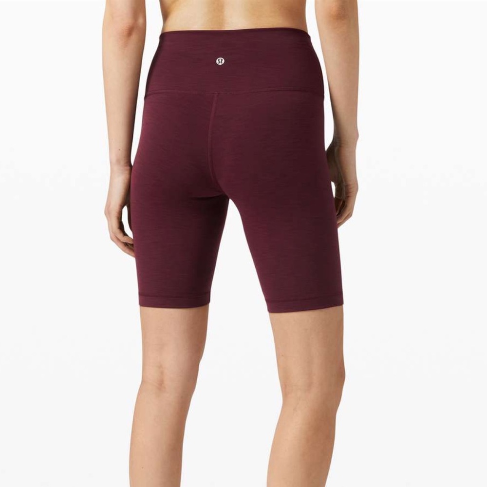 Lululemon Wunder Train High-Rise Short 8” - Heathered Cassis - Size 6